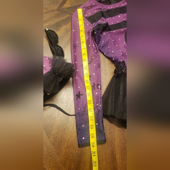 Crayon Purple Kids Costume Rhinestone  Size Adult Medium/Child XL - Picture 12 of 14